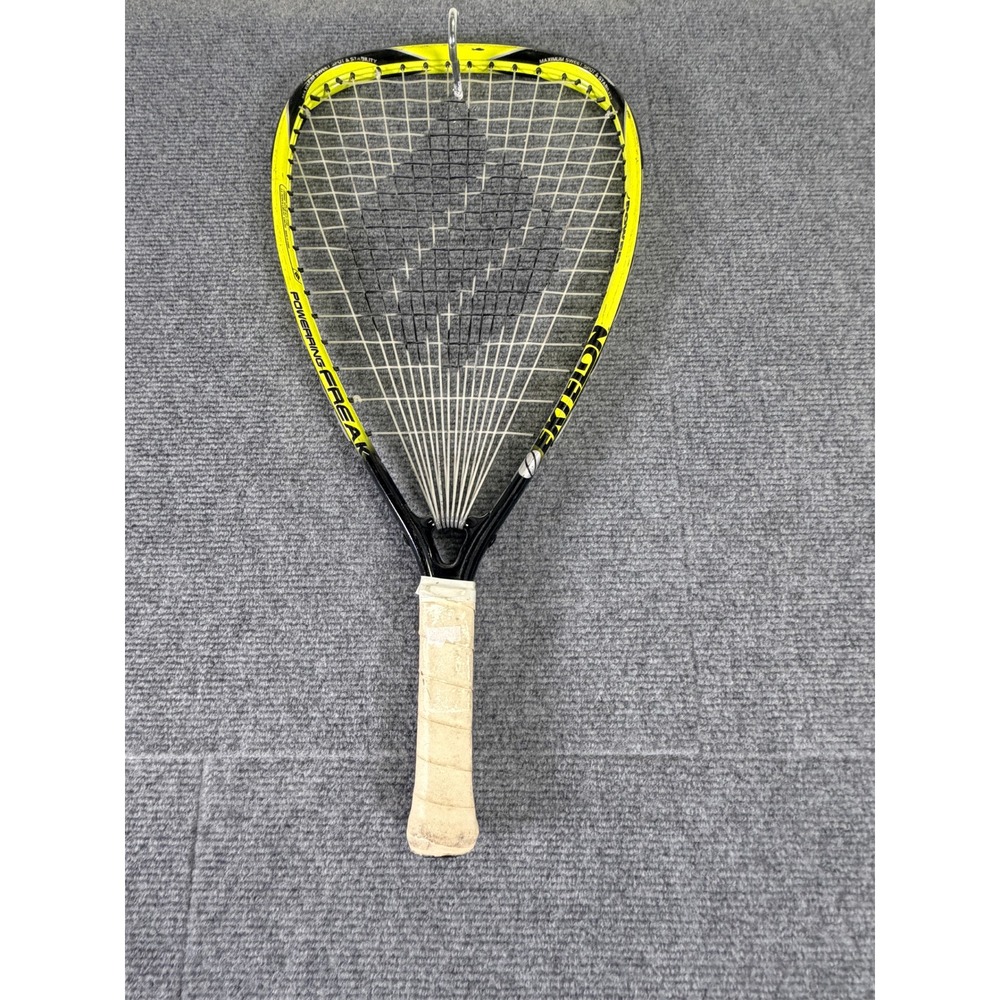 Ektelon Power Freak Racquetball Racket Yellow Black Oversize 105 16x18 Grip SS